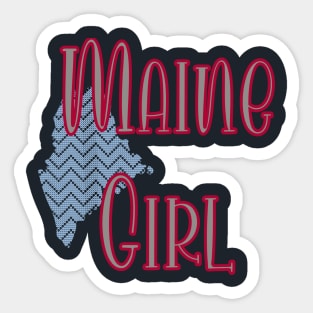 Maine Girl Sticker